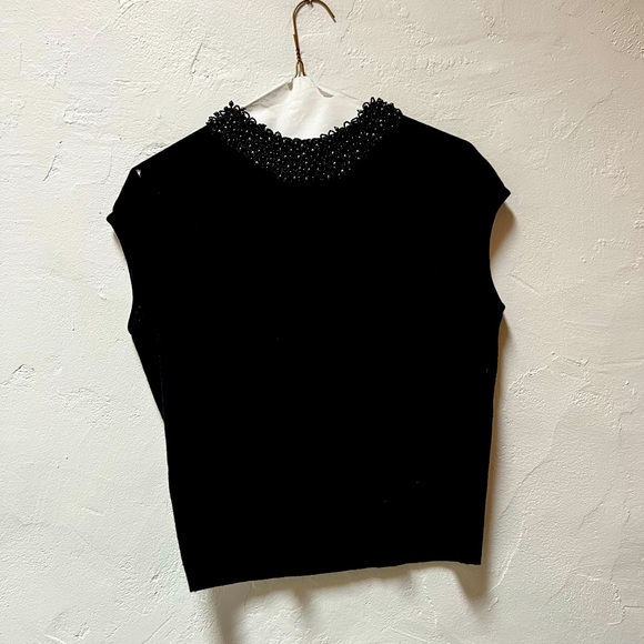 Vintage Gene Shelly beaded blouse & jacket - Picture 2 of 3